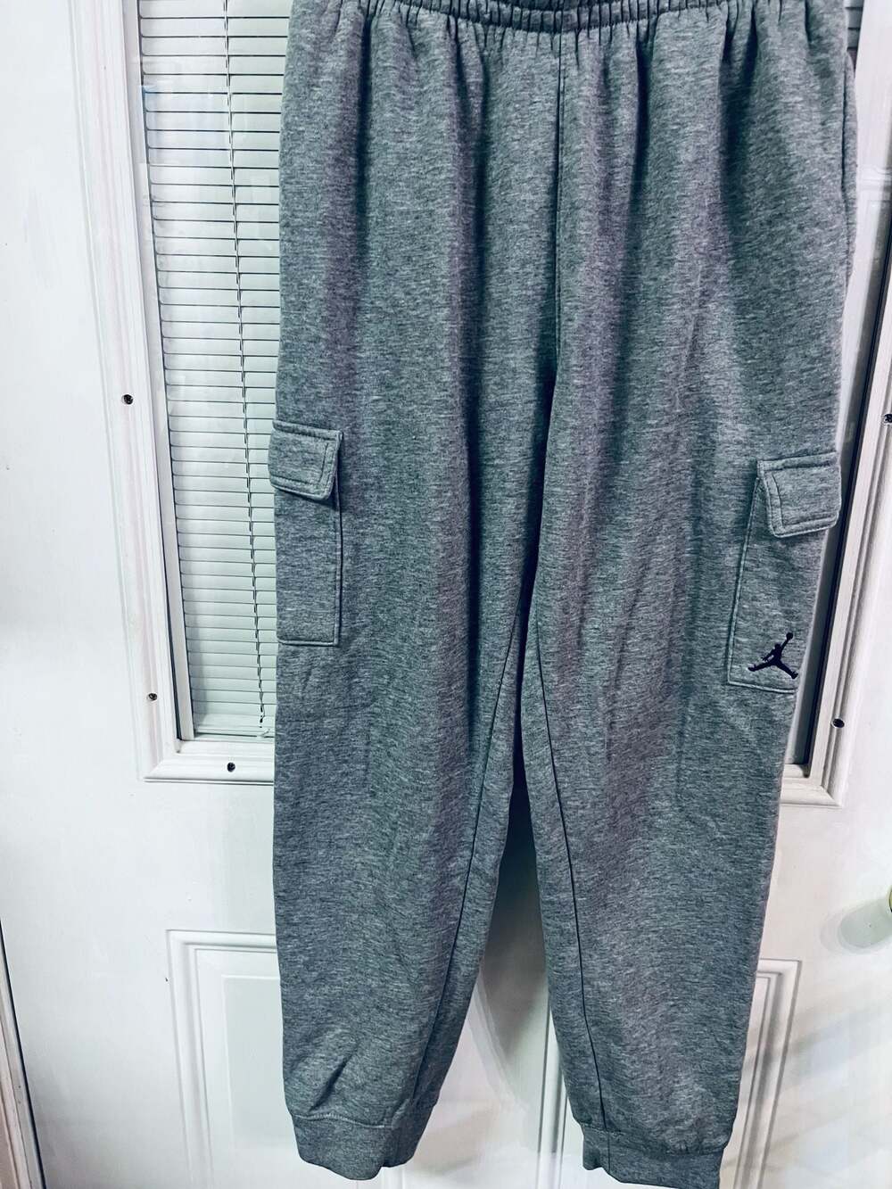 Jordan Youth XL Grey Fleece Cargo Jogger Sweatpants